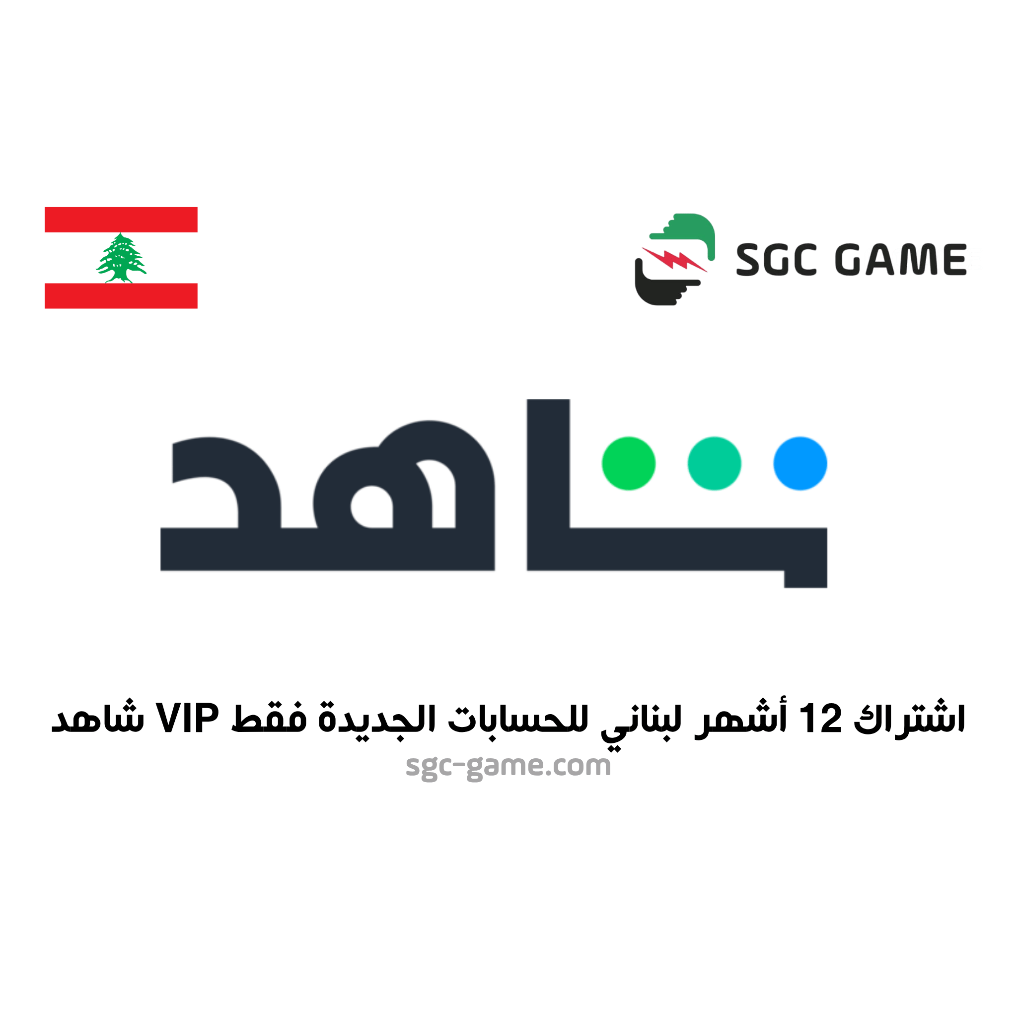 اشتراك 12 شهر لبنان حساب جديد فقط