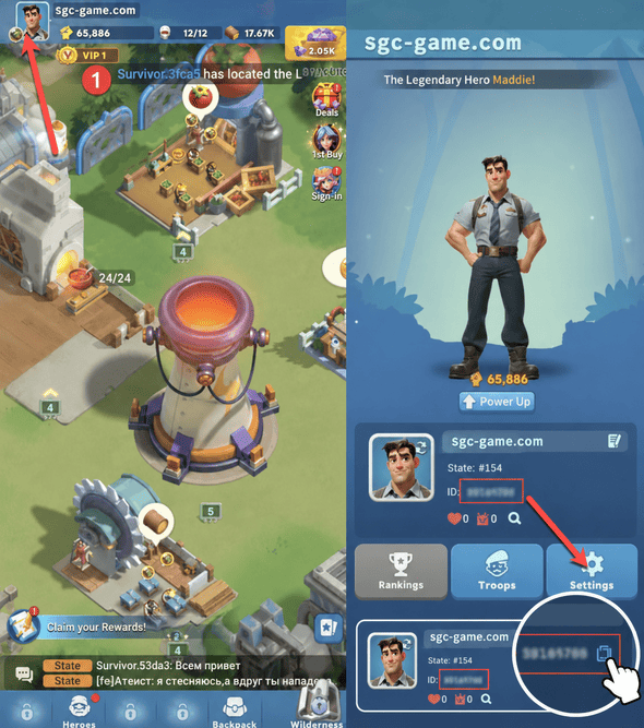 شرح كيفية الحصول على Player ID الخاص بـ Tiles Survive