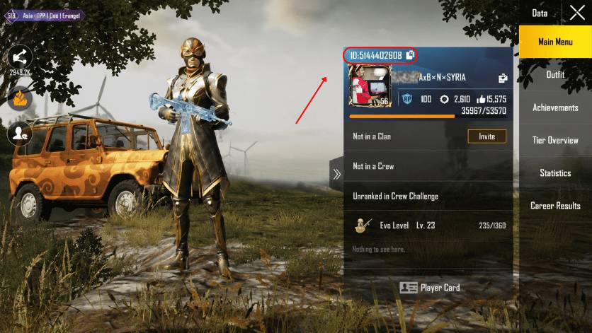 شرح كيفية الحصول على PUBG Mobile UID
